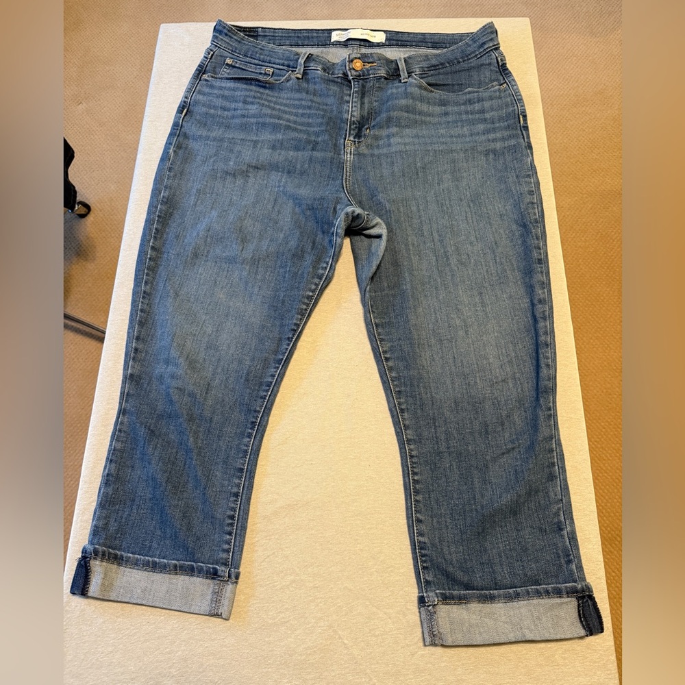 Levi Strauss Signature Jeans Capri Size 24 W Mid Rise Capri